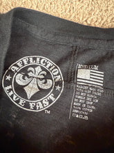 Load image into Gallery viewer, Affliction T Shirt Medium Large Y2K Streetwear Cross
