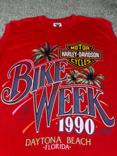 Load image into Gallery viewer, Harley Davidson T Shirt Large XL Tank Top Motorcycles Bike Week 1990 Florida

