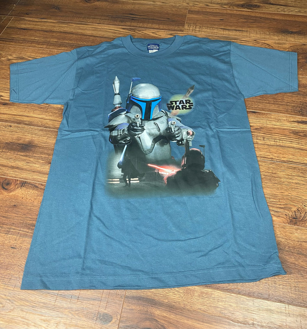 Star Wars T Shirt Large Vintage Movie Jengo Fett New