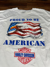 Load image into Gallery viewer, Harley Davidson T Shirt 3XL Vintage 2000s USA Eagle
