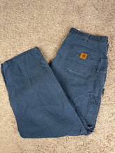 Load image into Gallery viewer, Carhartt Pants 38x30 Workwear Carpenter Navy Blue
