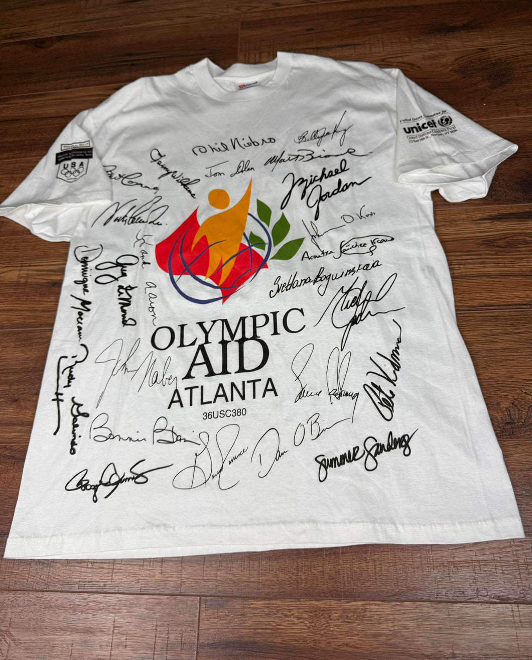 Olympics T Shirt Large XL Vintage Atlanta Games USA