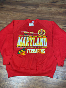 University of Maryland Sweatshirt Medium Vintage Terrapins Crewneck College New