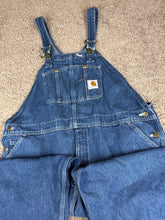 Load image into Gallery viewer, Carhartt Overalls 44x30 Men’s Denim Workwear
