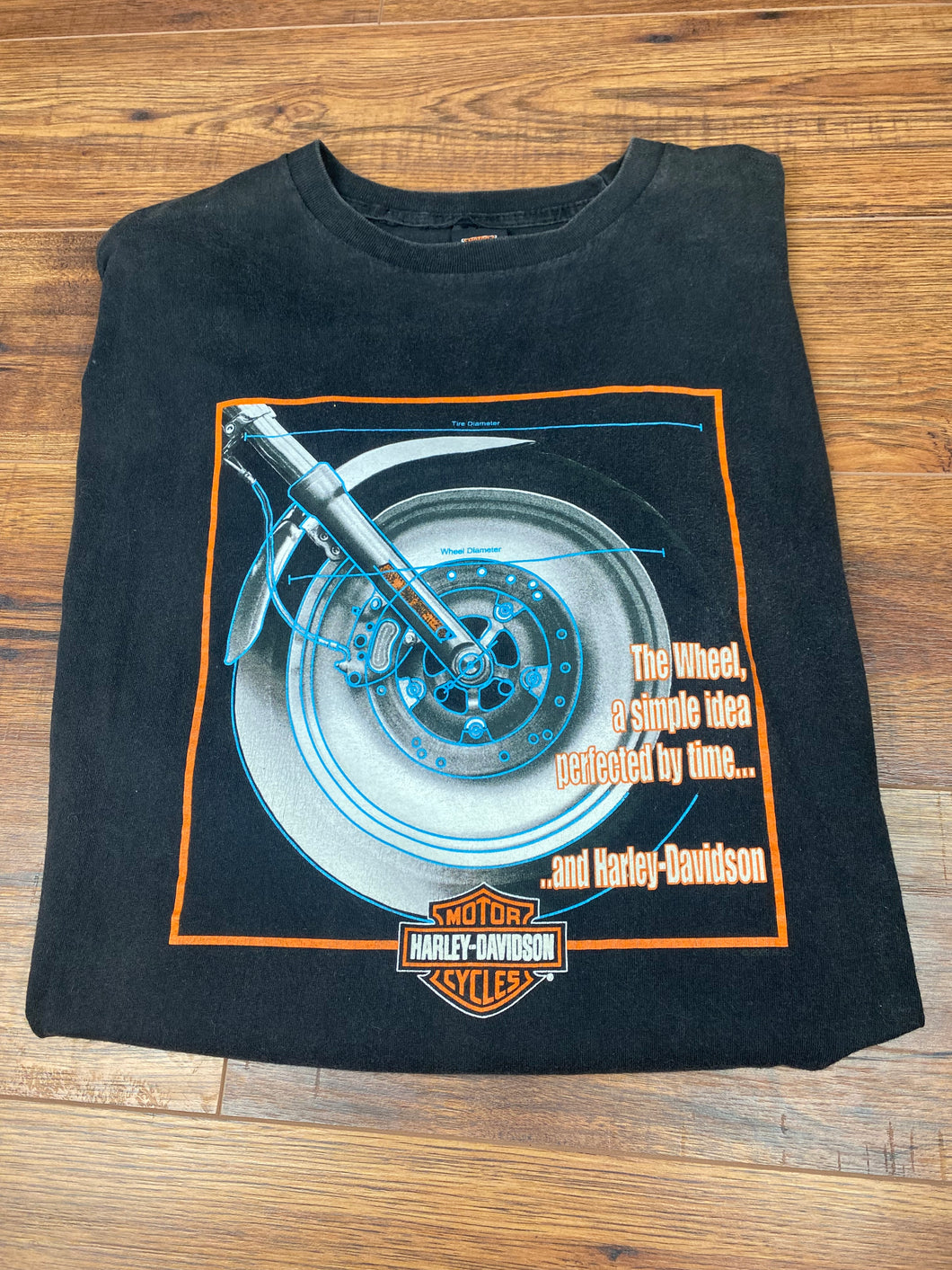 Harley Davidson T Shirt XL 2XL Vintage Motorcycles