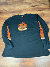 Load image into Gallery viewer, Harley Davidson T Shirt 3XL Vintage Y2K Flames Longsleeve Australia Biker
