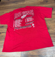 Load image into Gallery viewer, Detroit Red Wings T Shirt XL Vintage Hockey Stanley Cup 90s
