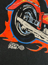 Load image into Gallery viewer, Biker T Shirt XL Vintage 2000s Y2K Motorcycles Flames
