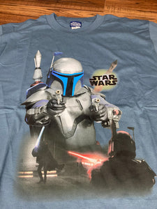 Star Wars T Shirt Large Vintage Movie Jengo Fett New