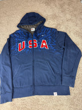 Load image into Gallery viewer, Nike Jacket XL Vintage USA Hockey Olympics Zip Up Hoodie Y2K 2000s

