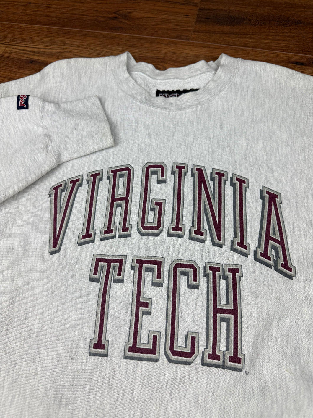 Virginia Tech Sweatshirt Medium Large Vintage Reverse Weave Crewneck Jansport