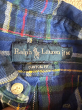 Load image into Gallery viewer, Polo Plaid Shirt Medium Button Up Vintage Flannel
