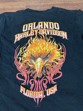 Load image into Gallery viewer, Harley Davidson T Shirt Small Eagle Flames Biker Motorcycles
