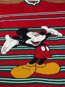 Christmas Sweater Medium Vintage Mickey Mouse Disney