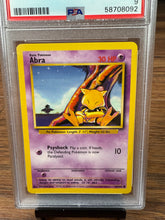 Load image into Gallery viewer, Abra Base Set PSA 9 Vintage Pokemon Card TCG
