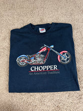 Load image into Gallery viewer, Motorcycle T Shirt Large Vintage Biker USA American Chopper
