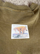 Load image into Gallery viewer, Vintage Nature T Shirt XL Saber Tooth Tiger USA Postage Stamp New With Tags
