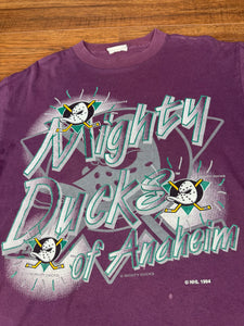 Mighty Ducks T Shirt Medium Vintage 90s Hockey