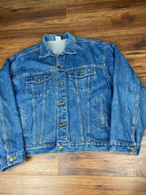 Load image into Gallery viewer, Jean Jacket Large Vintage Disney Denim Coat 90s
