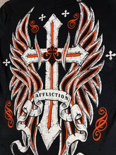 Load image into Gallery viewer, Affliction T Shirt Medium Large Y2K Streetwear Cross
