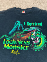 Load image into Gallery viewer, Vintage Y2K T Shirt Medium Busch Gardens Lochness Monster Roller Coaster
