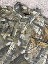 Load image into Gallery viewer, Camo Button Up Shirt 2XL Outfitters Ridge Hunting Outdoors Collared
