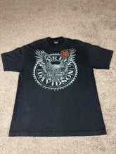 Load image into Gallery viewer, Harley Davidson T Shirt Large Biker Motorcycles Eagle Barcelona Spain
