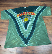 Load image into Gallery viewer, Liquid Blue T Shirt XL Vintage 2000s Y2K Marines Tie Dye
