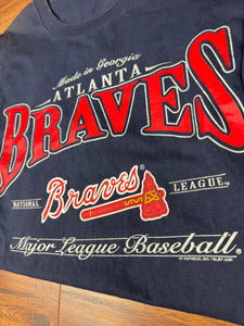 Atlanta Braves T Shirt Large Vintage 90s Baseball