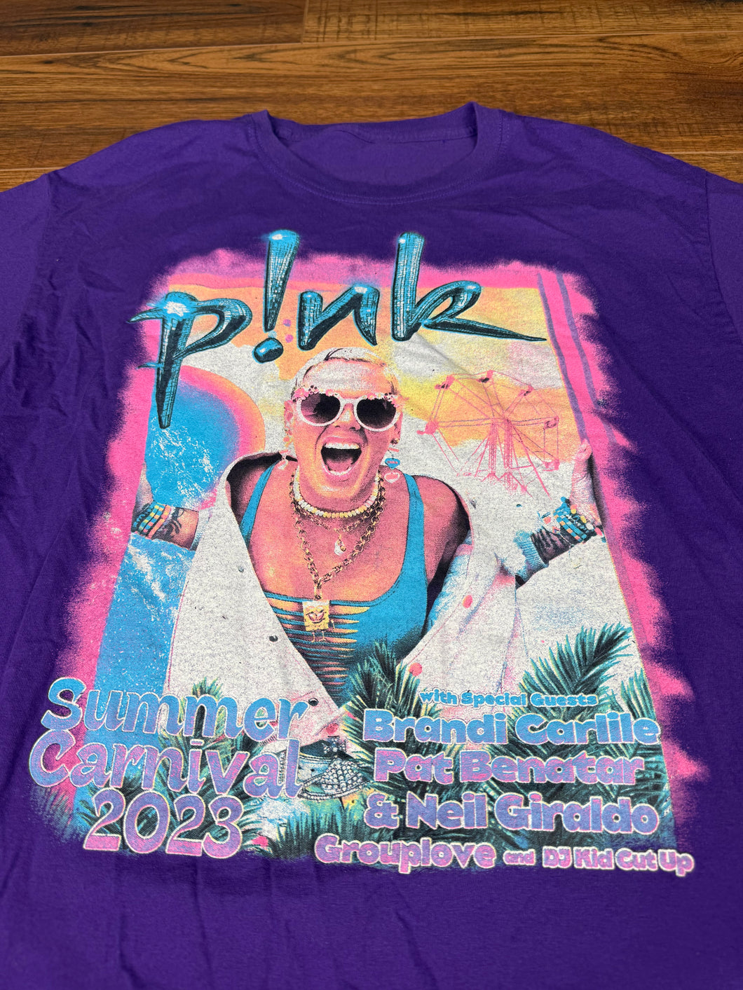 Pink Concert T Shirt Medium Summer Music