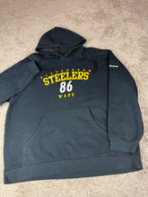 Load image into Gallery viewer, Pittsburgh Steelers Hoodie Large XL Vintage Sweatshirt 2000s Hines Ward Reebok
