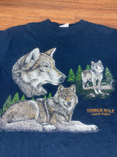 Load image into Gallery viewer, Nature T Shirt Medium Vintage 2000s Wolf Animals
