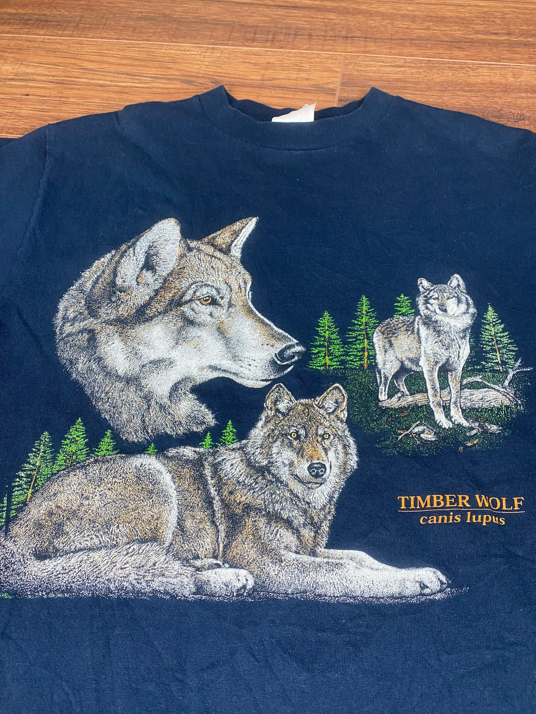 Nature T Shirt Medium Vintage 2000s Wolf Animals