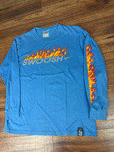 Load image into Gallery viewer, Nike T Shirt Small Medium Longsleeve Flames YOUTH Large Vintage 2000s Y2K
