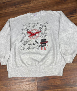 Wheeling Thunderbirds Sweatshirt Large XL Vintage Hockey Crewneck