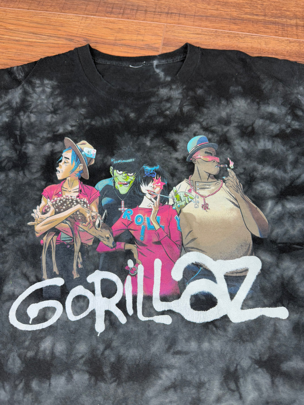 Gorillaz T Shirt Medium Tie Dye Band Rock Music