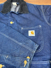 Load image into Gallery viewer, Carhartt Jacket Large XL Vintage Denim Coat
