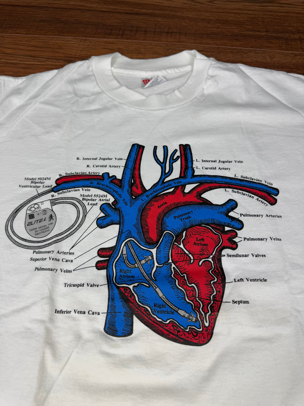 Anatomy T Shirt XL Vintage 90s Heart