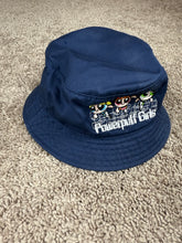 Load image into Gallery viewer, Vintage Bucket Hat Powerpuff Girls Cartoon Network TV Navy Blue 2000s Y2K ADULT SMALL
