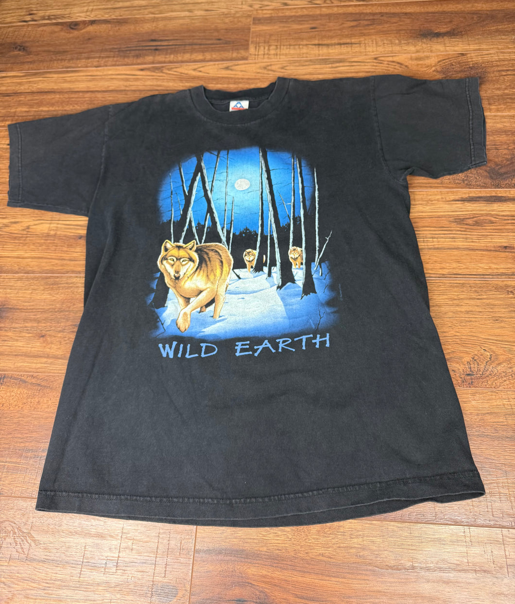 Nature T Shirt Large Vintage Wolf