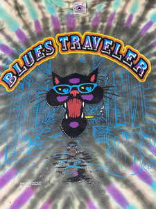 Blues Traveler T Shirt XL Vintage Rock Music Band 90s Tie Dye