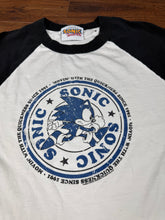 Load image into Gallery viewer, Sonic The Hedgehog T Shirt Medium Vintage 2000s Y2K Video Games Raglan
