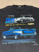 Load image into Gallery viewer, Classic Car T Shirt XL Vintage 2000s Y2K Chevy Bel Air Hanes
