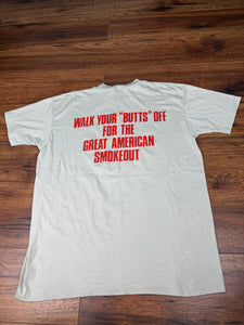 Anti Smoking T Shirt Medium Large Vintage 80s Cigarettes