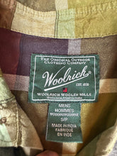 Load image into Gallery viewer, Woolrich Flannel Shirt Small Button Up Plaid
