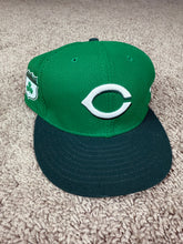 Load image into Gallery viewer, Cincinnati Reds Hat 7 3/4 New Era Fitted Baseball St Patrick’s Day Irish
