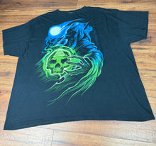 Load image into Gallery viewer, Halloween T Shirt 2XL Grim Reaper Skull
