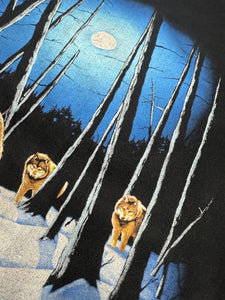 Nature T Shirt Large Vintage Wolf