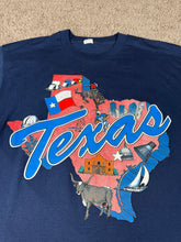 Load image into Gallery viewer, Texas T Shirt Large Vintage 80s Screen Stars Novelty Football Western Cowboy
