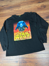Load image into Gallery viewer, Star Wars T Shirt Small Medium Vintage 2000s Darth Vader Y2K YOUTH XL Longsleeve
